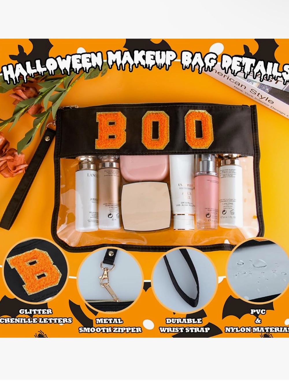 Halloween Makeup Chenille & Ghost Bag Set - Picture 3 of 7